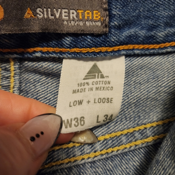 VTG 90's Y2K Levi's Silvertab low & loose jeans size W36xL34 - Picture 14 of 16